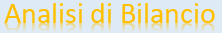 Modulo Nalisi di Bilancio