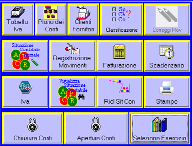 Menù Modulo Contabilità